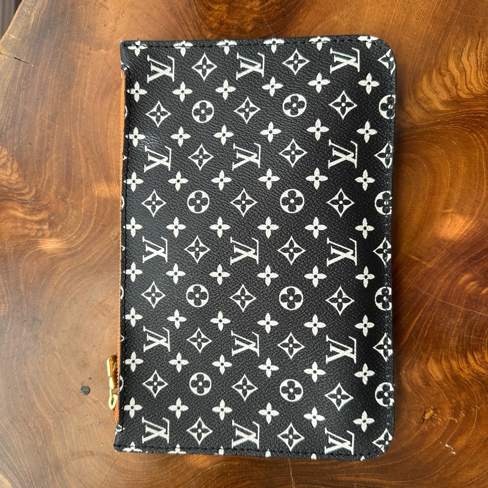 Louis Vuitton Black and White Monogram Pouch